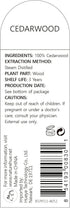 Cedarwood Essential Oil - 10 mL (1/3 oz) - Pure, Natural, Therapeutic Grade for Diffuser, Massage, Stress Relief