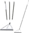 Multifunction Magic Broom - Rubber Squeegee Broom with 53" Long Handle for Floor Cleaning, Grey