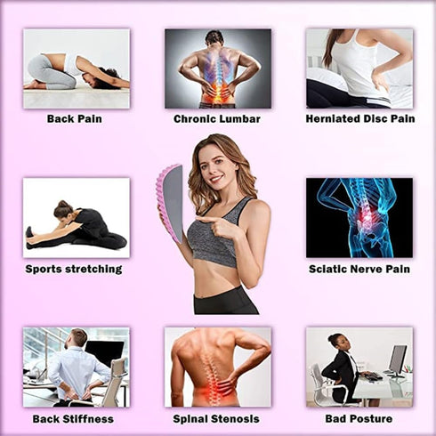 Refresh Neck & Back Stretcher, Posture Corrector Board for Lower Back Pain Relief, Herniated Disc, Sciatica