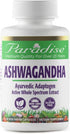 Paradise Herbs Organic Ashwagandha, Ayurvedic Adaptogen, Vegan, Gluten Free, 60 Vegetarian Capsules