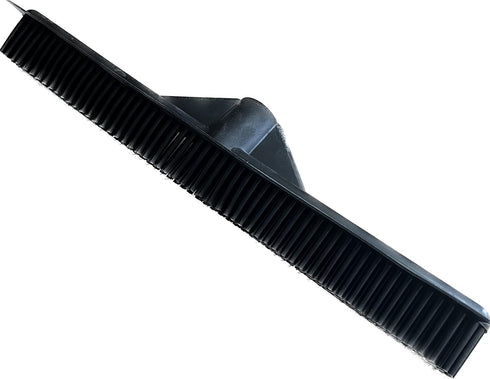 Pet Hair Remover Carpet Rake, Rubber Broom Tool for Pet Hair Removal with Squeegee & Telescoping Handle