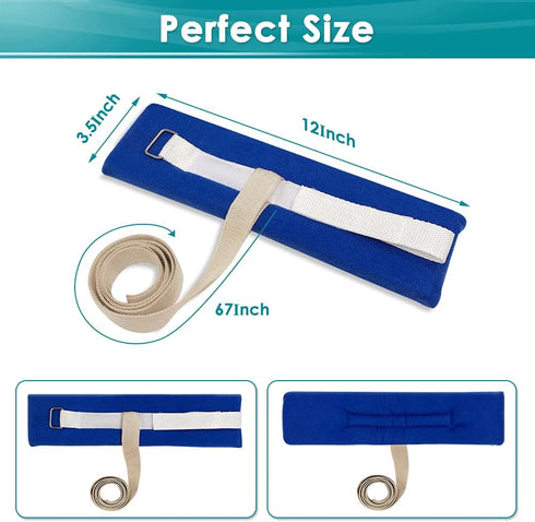 NEPPT 4 PCS Bed Restraints for Elderly Patients - Soft Padded Ankle and Wrist Limb Holders for Hospital Bed Safety