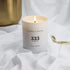 Sacred + Divine 333 80 "Support Scented Intention Candle, Rose Pepper, Angel Number Manifestation Candle, Soy Coconut