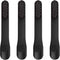 4-Pack Black Toothbrush Replacement Heads, Compatible with Quip Electric Brush Head Refill for Quip Black