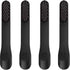 4-Pack Black Toothbrush Replacement Heads, Compatible with Quip Electric Brush Head Refill for Quip Black