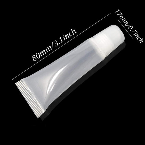 Honbay 10PCS 8ml Refillable Clear Lip Gloss Balm Containers