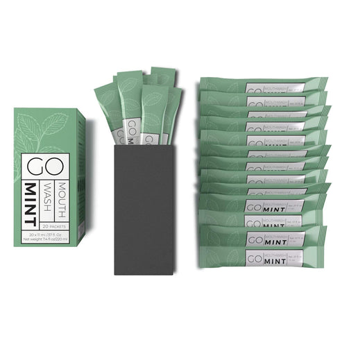 GO Travel Size Mouthwash Packets Individual sachets for Fresh Breath - TSA