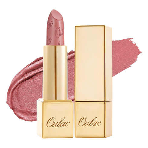 Oulac Light Pink Lipstick for Women, High Impact Lip Color, Lightweight Hydrating Formula, Vegan Beauty, Full Coverage,