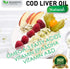 Burpless COD Liver Oil, 100 Softgels, Natural Source of Omega 3 Fatty Acids EPA & DHA, Vitamin A & D, Joint & Immune