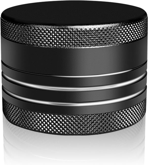 minlen Small Pill Box, Portable Daily Box, Aluminium Alloy Round Container for Pills,