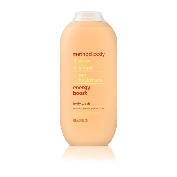 Method Body Wash, Energy Boost, 18 oz, 1 pack, Packaging May Vary