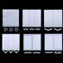 WOKOTO 24 Sheets French Nail Stickers for Women, Heart Shape, Star, Wave, Smile Shapes with Tweezers and Brush Set