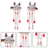 KALLORY Japanese Hair Pin, Chinese Hair Clip Kimono Accessories, Geisha Antiquity (1 Pair)