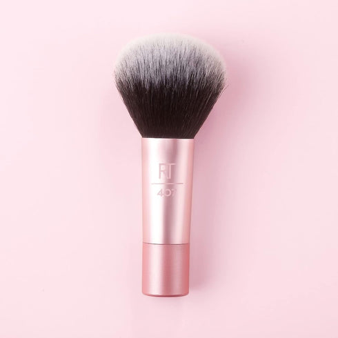 Real Techniques Mini Multitask Makeup Brush, For Blush, Bronzer & Powder, Travel Sized, Vegan & Cruelty-Free