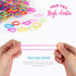 YGDZ 4000pcs Elastic Hair Bands, Clear & Colorful Hair Ties for Baby Kids Toddlers (2000pcs Clear + 2000pcs Colorful)