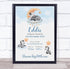 The Card Zoo New Baby Birth Details Christening Nursery Cute Zebras Keepsake Gift Print