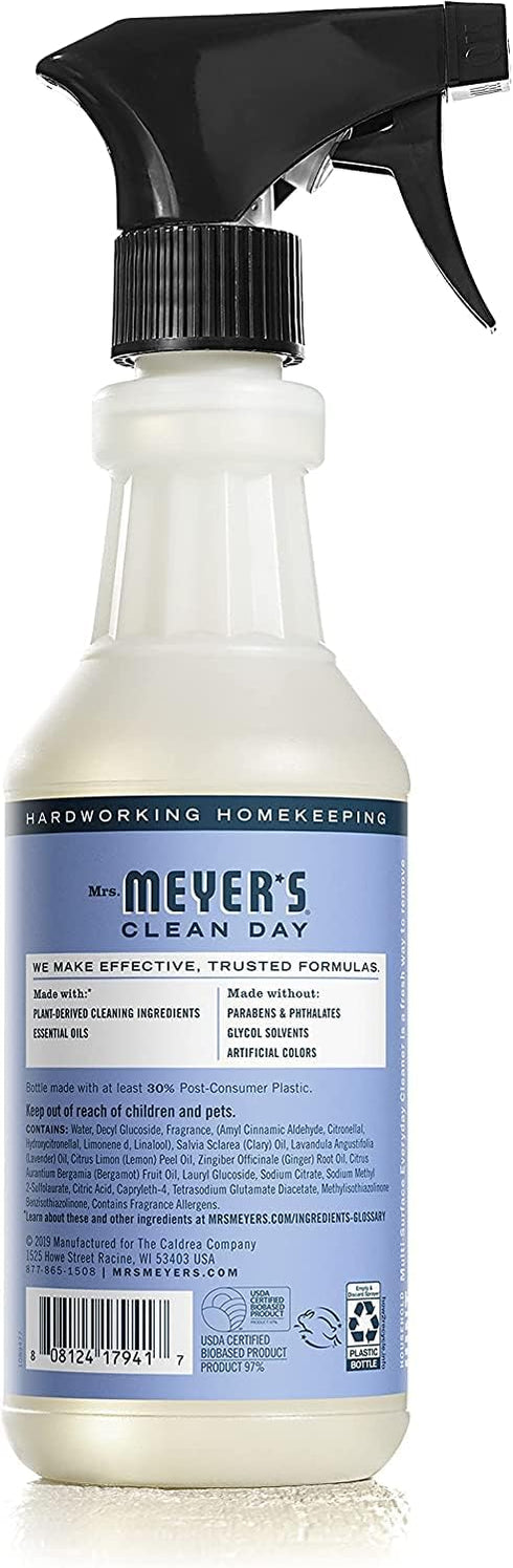 Set, 3 Mrs. MEYER'S Kitchen Dish Soap, Hand Soap, and Multi-Surface Cleaner, CT (Bluebell)