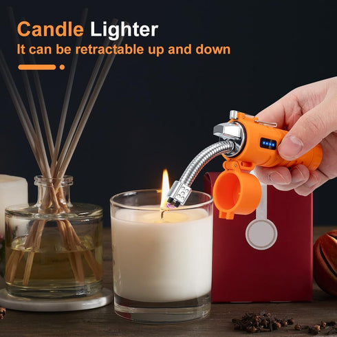 LcFun Rechargeable Electric Lighters with Flexible Neck, Dual Arc USB C Lighter for Candle, Camping, Outdoor Adventure