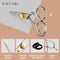 Ontaki Premium Hand-Forged Mustache & Beard Scissors, 5.5" Japanese Steel Barber Shears for Grooming