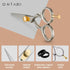 Ontaki Premium Hand-Forged Mustache & Beard Scissors, 5.5" Japanese Steel Barber Shears for Grooming