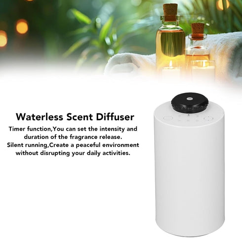 MingleSpark Waterless Scent Diffuser, Automatic Quiet Aromatherapy Diffuser with Timer, Cold Air Scent Machine