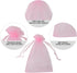 HRX Package 100pcs Pink Organza Bags, 4 x 6 Inches Wedding Christmas Favors Gift Drawstring Jewelry Pouches