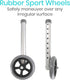 Vive Walker Wheels, Ski Glides, 6 PCS Accessories Covers for Seniors, Replacement Parts for Medical Roller