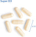 Allergy Research Group Super D3 Dietary Supplement - 60 Vegetarian Capsules for Bone & Immune Support with C & E,