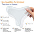 PAPABA 2 Pack Chest Wrinkle Pads, Reusable Medical Grade Silicone Patches for Anti-Wrinkle Decollete, 2 Patches