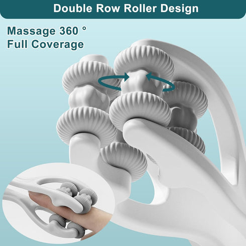 Hoxxu 2pcs Finger Massager for Arthritis Finger Arthritis Pain Relief Manual Massage Tools Hand Massage Roller Thumb