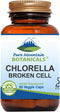 Pure Mountain Botanicals 90 Kosher Vegan Chlorella Capsules - 500mg Organic Broken Cell Wall Powder