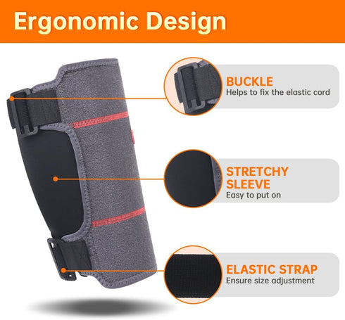 USB Heated Elbow Heating Pad Wrap for Joint Pain, Adjustable Temperature Elbow Sleeve for Tendonitis