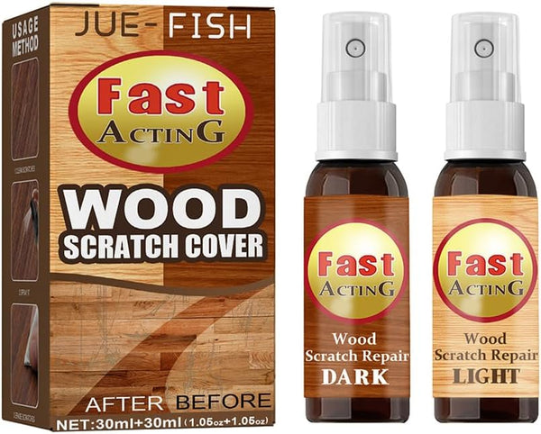 2 Pack Fix It for Wood, Furniture Repair Scratch Remover Set, Fast Acting Wood Scratch Repair