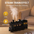Set, 300 ml 2 Steam Train Essential Oil Diffuser Retro Train Aromatherapy Diffuser with Night Light, Includes Essential