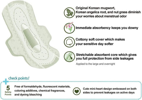 TG153 9.8inch(25cm),20pcs Sofy Body Fit GUIERANG Korea Herbal Sanitary Pads,Medium