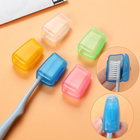 Sliverdew 5 Travel Toothbrush Covers - Colorful Cases for Hygiene