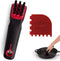 Cuisinel Cast Iron Scrubber Cleaning Brush: Pan/Grill Scraper Kit, Soft-Touch Dish Scrub Tool for Non-Stick Cookware.