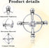 Quilax 2Pcs Adjustable Nipple Jewelry Non Piercing, Stainless Steel Fake Nipple Rings, Nipples Clips for Adult Women