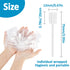 50 Gauze Mouth Swabs for Elderly, Disposable Toothbrushes, Individually Wrapped Swabsticks for Dry Mouth