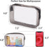 Tbestmax 10 Pack Clear Cosmetic Bags Makeup Bags Portable Waterproof TSA Approved Travel Toiletry Bags Organizer