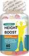 Height Boost Natural Height Growth Maximizer Gummies for Kids and Teens - K2, Calcium, Vitamin D3, and Collagen