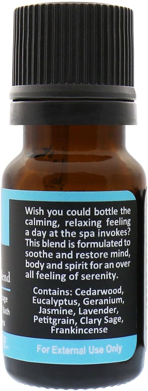 Plantlife Spa Aromatherapy Essential Oil Blend, 100% Pure Therapeutic Grade, No Additives, 10 ml