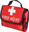 First Aid Kit Empty Medical Storage Bag - Red Trauma Bag for Emergency First Aid Kits, Cycling, Outdoors (Red Folding)