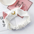 Ziper Usagi Moon Cute Cat Hairband Cosmetic Shower Headband (White)