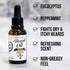 Rolda Beard Oil - Eucalyptus and Peppermint, 1.01 oz
