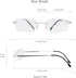 LifeArt Blue Light Blocking Reading Glasses, Men’s & Women’s Rimless Frame, +1.50 Magnification, Anti Eyestrain
