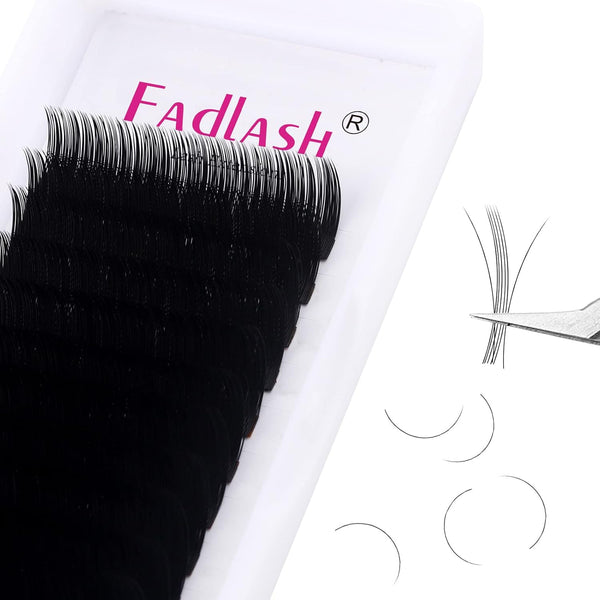 Lash Extensions Regular Volume Mixed Tray, 0.03 B Curl 8-14mm Premium Mink Silk Eyelash Extensions