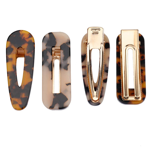 Hedume 28 Pack Acrylic Resin Hair Barrettes, Fashion Geometric Hair Clips for Women and Girls