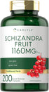 Carlyle Schisandra Supplement 1160 mg | 200 Capsules | Non-GMO Gluten Free Berry Fruit Extract