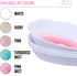 Silver Spoons MINI DESSERT BOWLS, Oval Dessert Plates, Lava Collection, Pink Mist, 6 PC